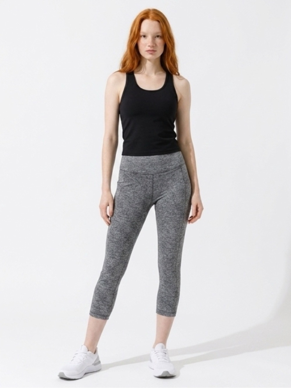 Tommy John Gray Heather Capri Leggings